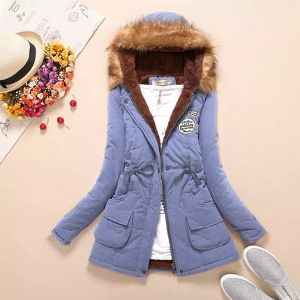 Women's Warm Fur Collar Parka - Wnkrs