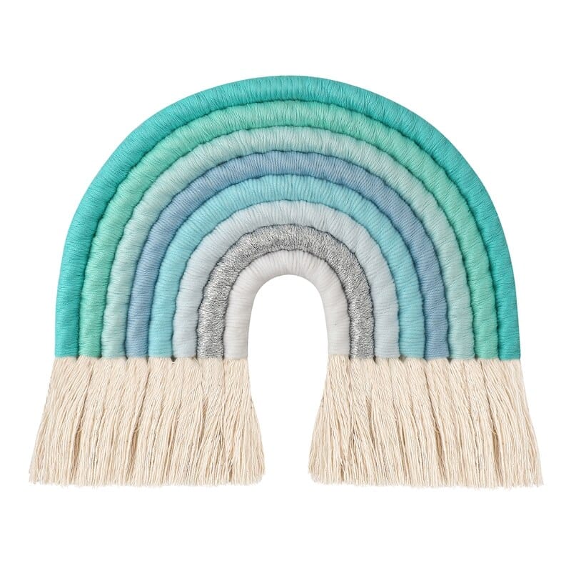 Woven Rainbow Shaped Tapestry