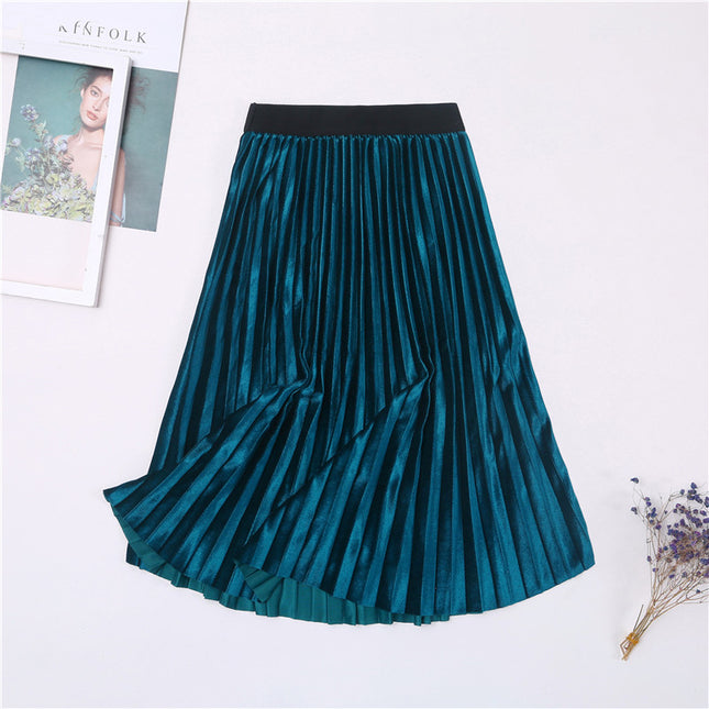 Women's Colorful Pleated Skirt - Wnkrs