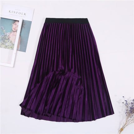 Women's Colorful Pleated Skirt - Wnkrs