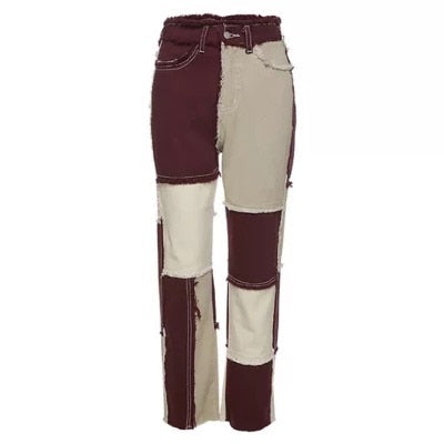 Women's Patchwork Jeans - Wnkrs