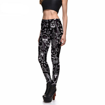 Women's Halloween Printed Leggings - Wnkrs