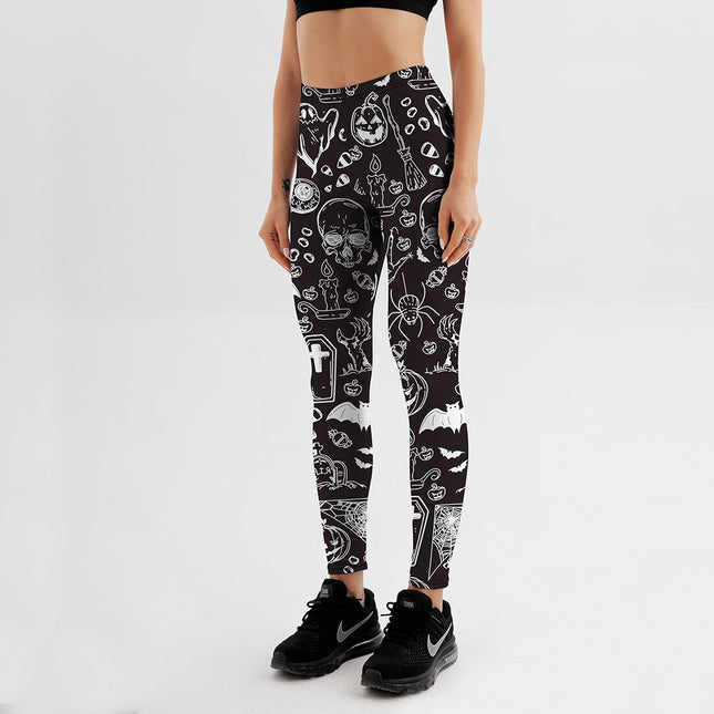 Women's Halloween Printed Leggings - Wnkrs