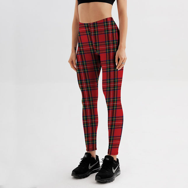 Cute Casual Plaid Elastic Women’s Leggings - Wnkrs