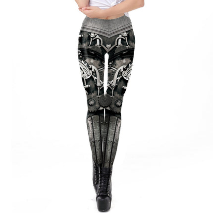 Fashion Casual Skull Printed Elastic Women’s Leggings - Wnkrs