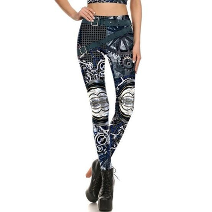 Fashion Casual Skull Printed Elastic Women’s Leggings - Wnkrs