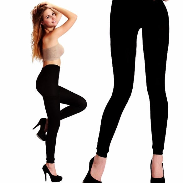 Warm High Waist Elastic Skinny Leggings - Wnkrs