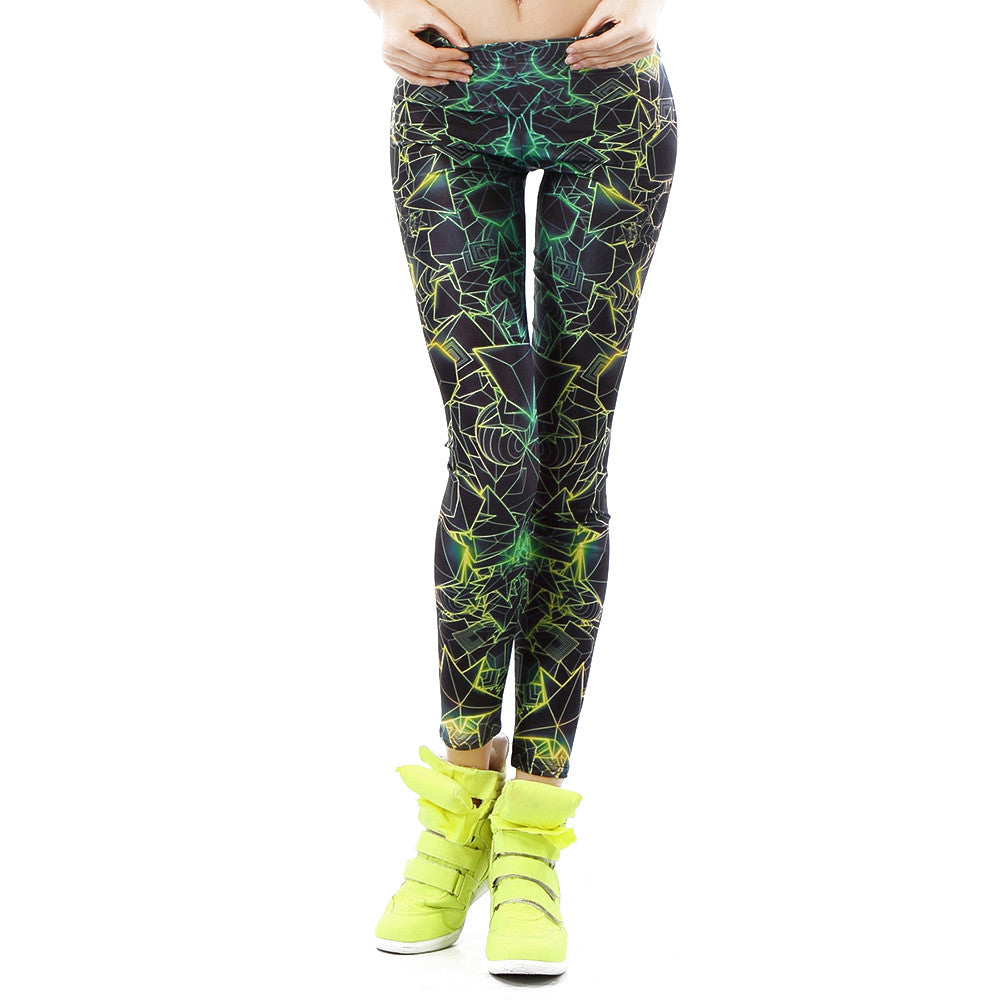 Women's Bubbles Printed Spandex Leggings