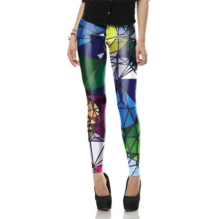 Women's Bubbles Printed Spandex Leggings - Wnkrs