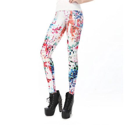 Women's Bubbles Printed Spandex Leggings - Wnkrs