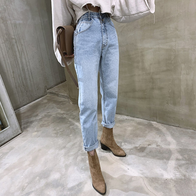 Vintage Loose Blue Jeans for Women - Wnkrs