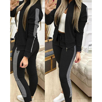 Women's Casual Zipper Tracksuit - Wnkrs