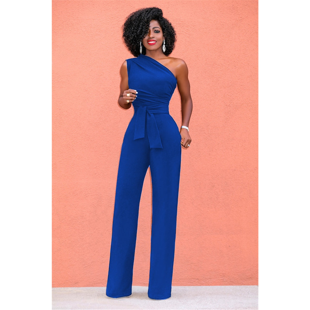 Women's One-Shoulder Jumpsuit