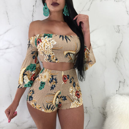 Women's Floral Pattern Two Pieces Sets - Wnkrs