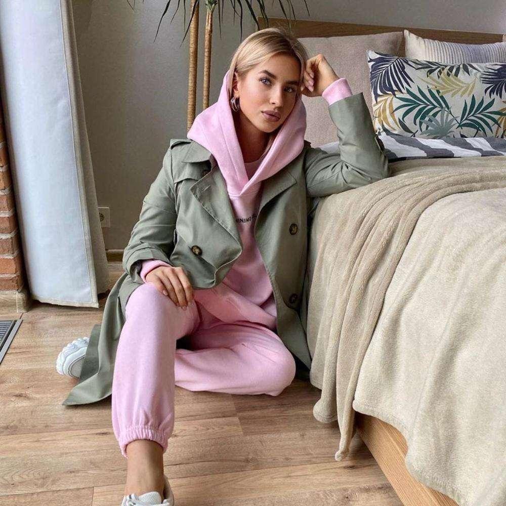 Women's Sports Hoodie Clothing Set