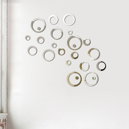 Decorative Round Mirror Wall Stickers Set - Wnkrs