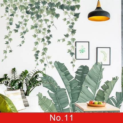 Green Leaves Wall Stickers - Wnkrs
