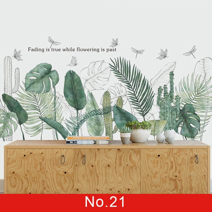 Green Leaves Wall Stickers - Wnkrs