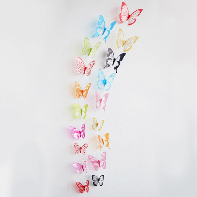 3D Butterflies Shaped Wall Stickers - wnkrs