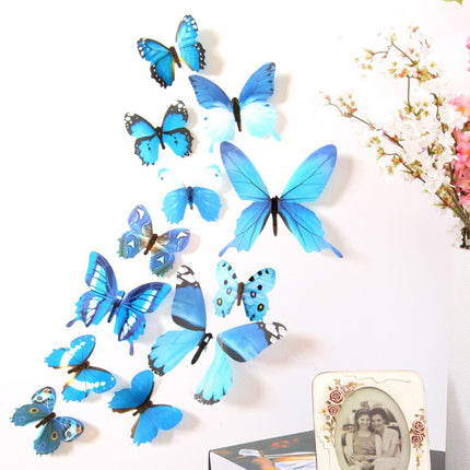 Colorful 3D Butterflies Wall Stickers Set - Wnkrs