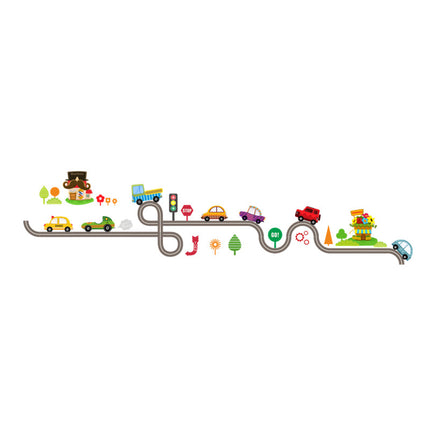 Cute Entertaining Highway Shaped Kid's Wall Sticker - Wnkrs