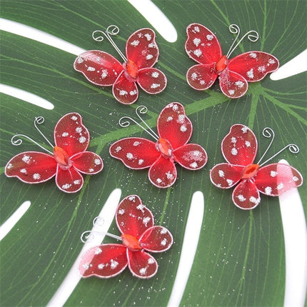 Multicolor Mesh PVC Butterfly Wall Stickers 20 pcs Set - Wnkrs