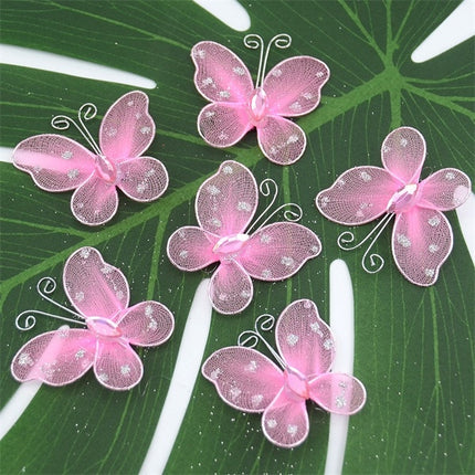 Multicolor Mesh PVC Butterfly Wall Stickers 20 pcs Set - Wnkrs