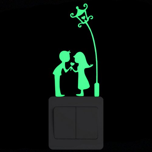 Cartoon Fluorescent Switch Sticker - Wnkrs