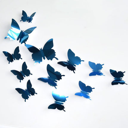 Patterned 3D Butterfly Wall Stickers Set - Wnkrs