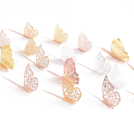 Twelve Hollow Butterfly Wall Stickers - Wnkrs