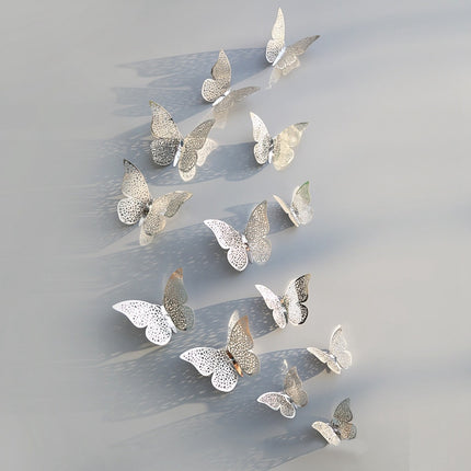 Twelve Hollow Butterfly Wall Stickers - Wnkrs