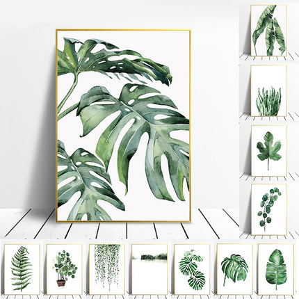 Scandinavian Style Tropical Plants Poster - Wnkrs