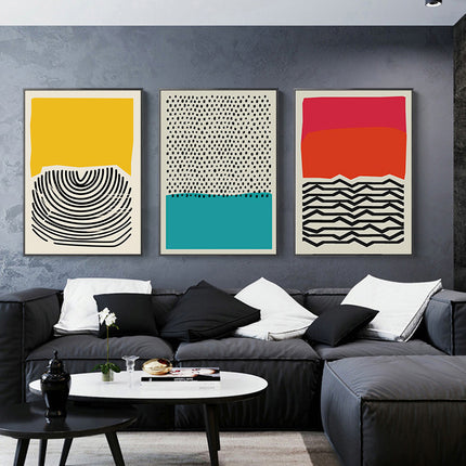 Modern Multicolored Abstract Geometric Wall Poster - Wnkrs