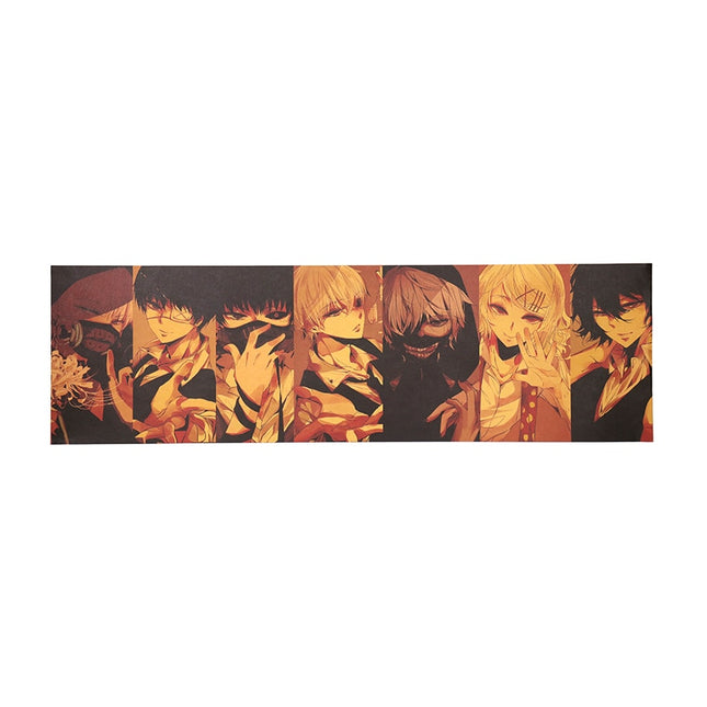 Anime Themed Kraft Paper Poster - wnkrs