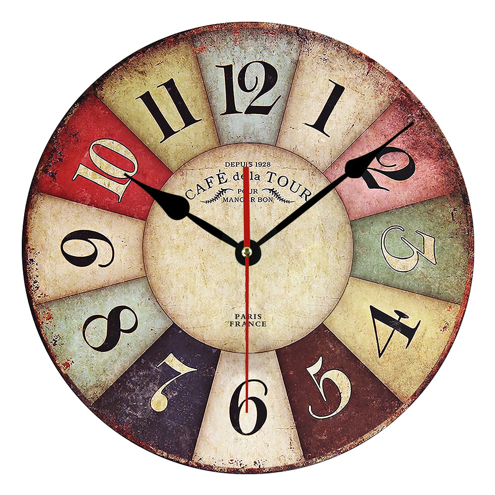 Wooden Vintage Wall Clock