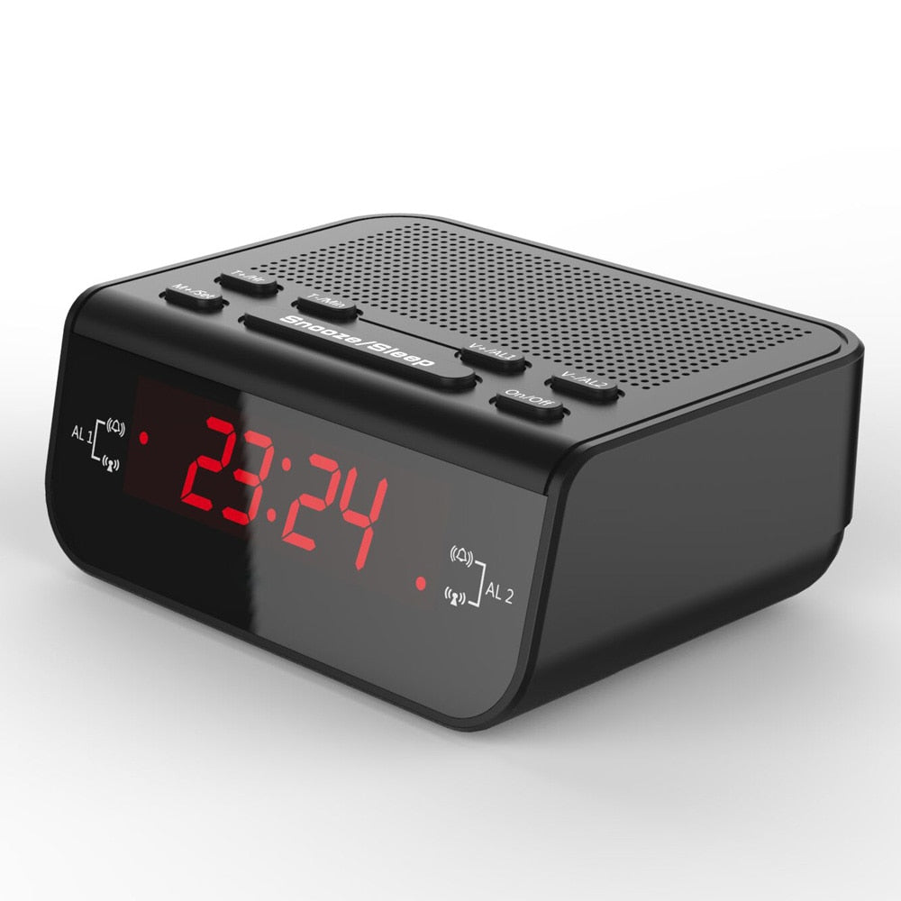 LED Digital Alarm Clock with FM Radio