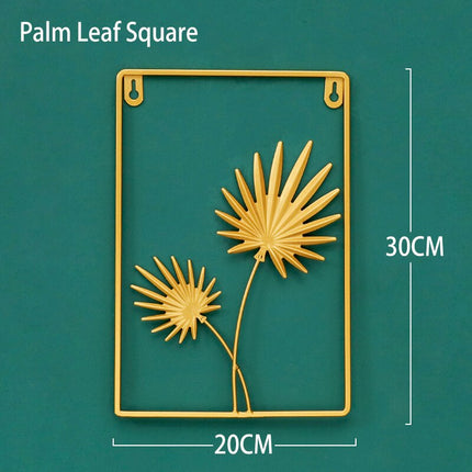 Luxury Leaves Style Metal Wall Hanging Decoration - wnkrs