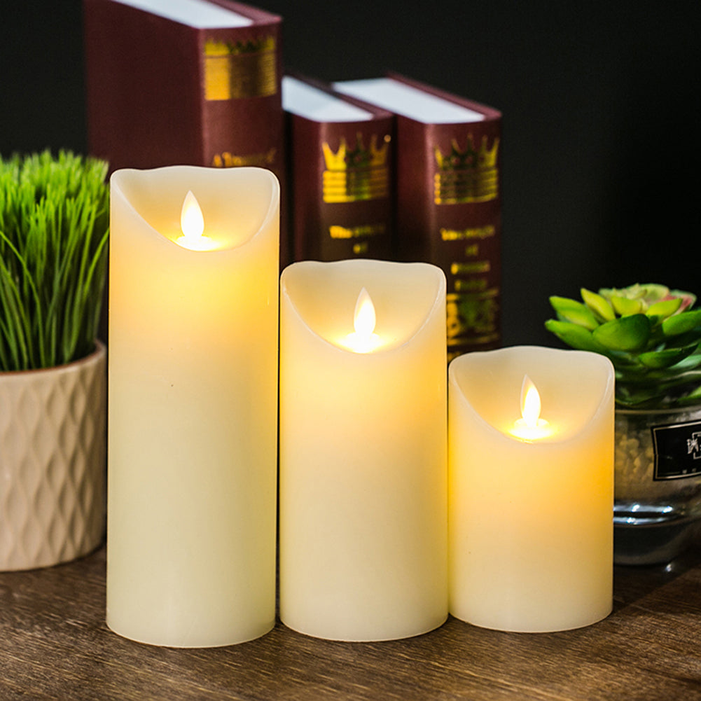 Flameless LED Candles 3 Pcs Set