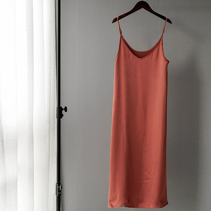 Women's Basic Satin Dress - wnkrs
