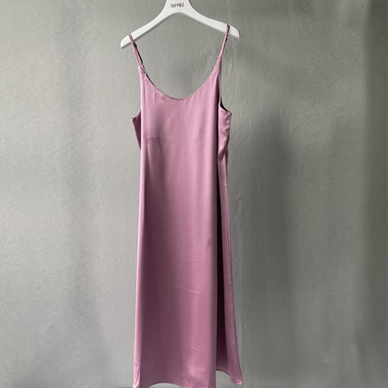 Women's Basic Satin Dress - wnkrs