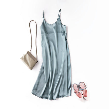 Women's Basic Satin Dress - wnkrs