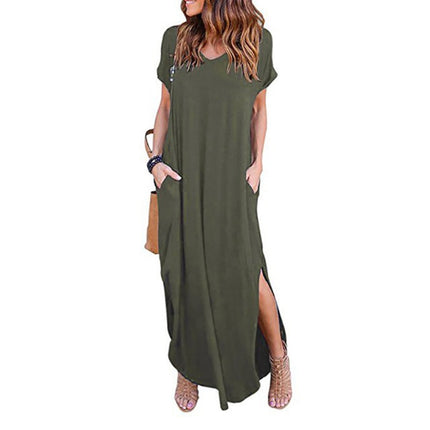 Women's Short Sleeved Maxi Dress - wnkrs