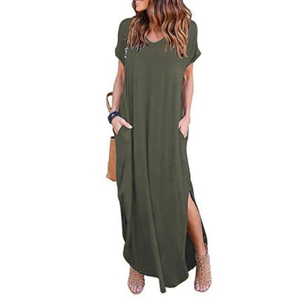 Women's Short Sleeved Maxi Dress - wnkrs