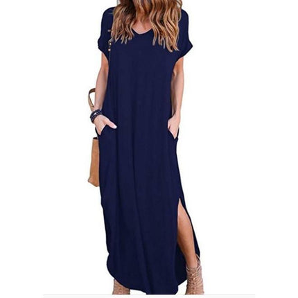 Women's Short Sleeved Maxi Dress - wnkrs