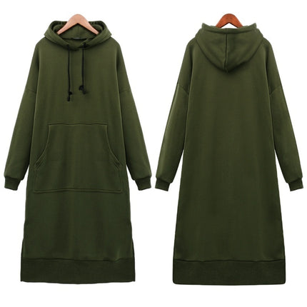 Women's Loose Long Hoodie - wnkrs