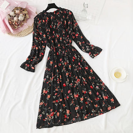 Women's Elegant Polka Dot Dress - wnkrs