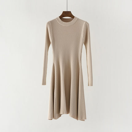 O-Neck Multicolored Sweater Dress for Women - wnkrs