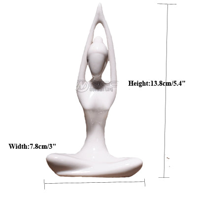 Abstract Ceramic Yoga Poses Figurine - wnkrs