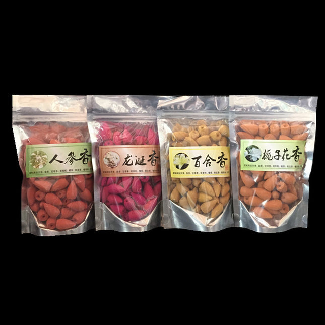 Set of 70 Various Backflow Incense Cones - Wnkrs