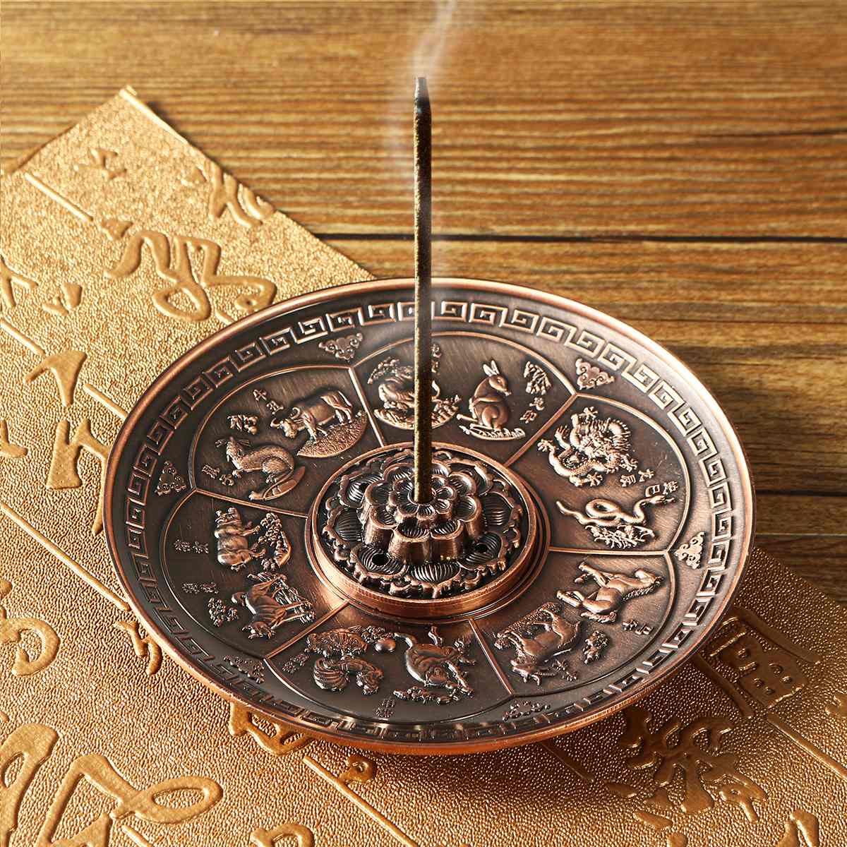 Retro 5 Holes Lotus Incense Burner